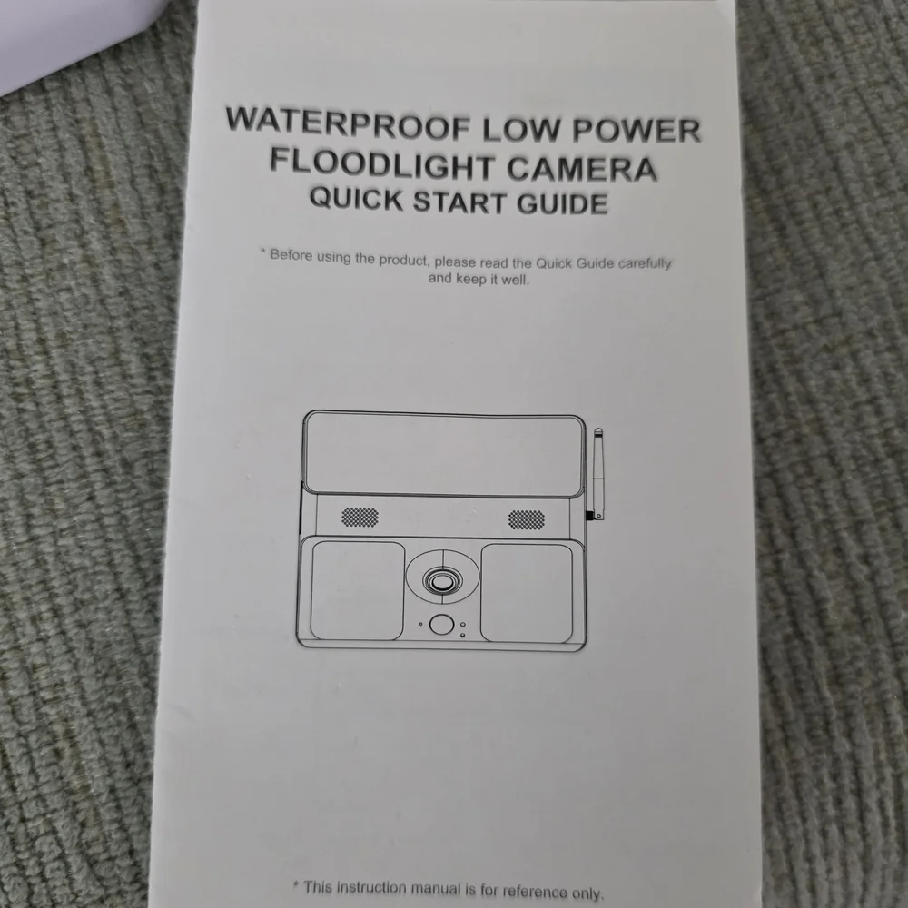 Solar Floodlight WiFi Camera - White